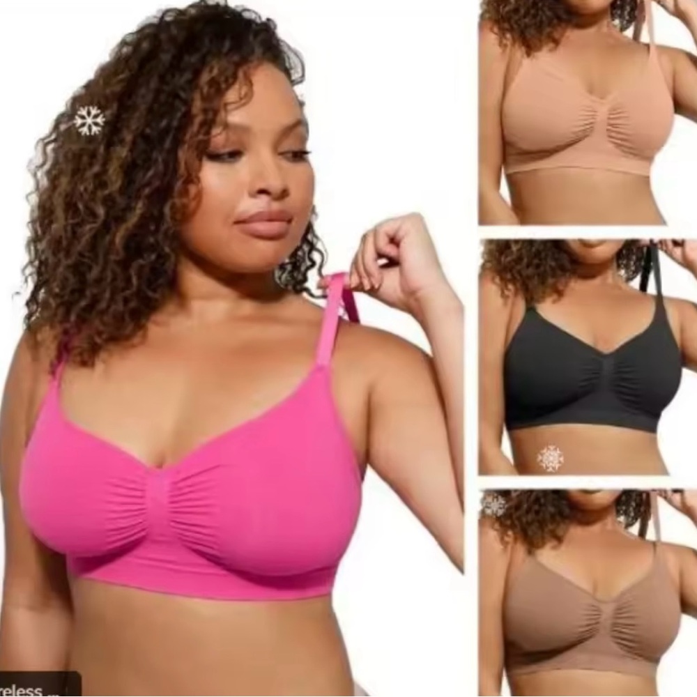Women's wireless SculptBra Hot Pink M L XL
